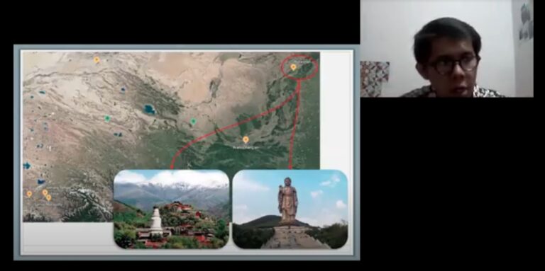 peta Tibet & foto pembicara Stanley Khu
