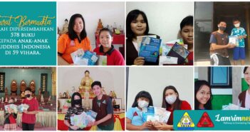 Lamrimnesia x IPGABI Rayakan Waisak dengan Bagi Buku Dharma untuk Anak Buddhis Indonesia